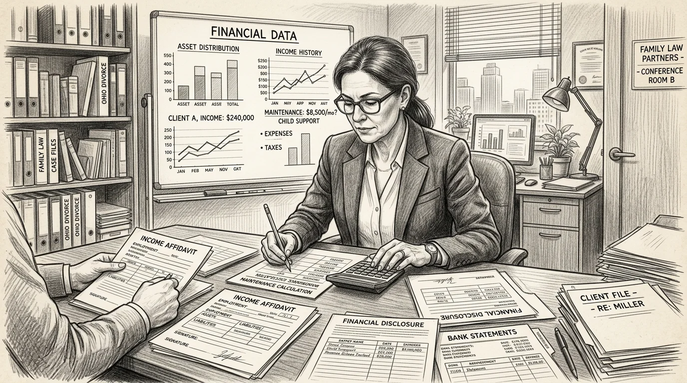 Maintenance calculation — divorce lawyer advising on alimony and child support in Delhi