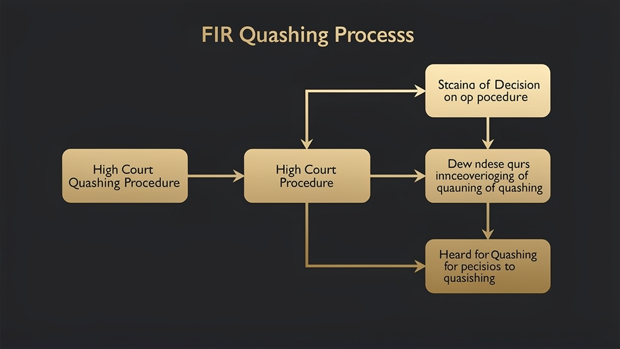 FIR quashing process flowchart — legal grounds and High Court procedure Ghaziabad